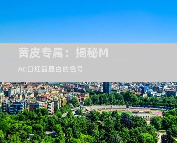 黄皮专属：揭秘MAC口红最显白的色号